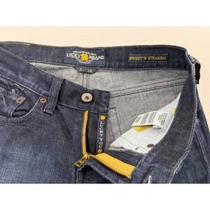 Lucky Brand Sweet N Straight Jeans Vintage 90s Y2K Dark Wash Womens Size 2